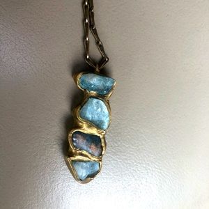REAL aquamarine necklace.
